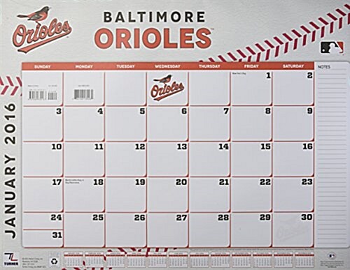 Baltimore Orioles 2016 Calendar (Calendar, DES)