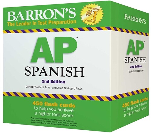 AP Spanish Flashcards, Second Edition: Up-To-Date Review and Practice + Sorting Ring for Custom Study (Other, 2)
