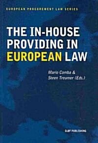 The In-House Providing in European Law (Paperback)