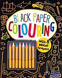 Black Paper Coloring (Paperback)