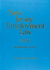 New Jersey Employment Law / With Supplement 2004 (Hardcover)