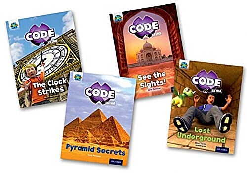 Project X CODE Extra: Purple Book Band, Oxford Level 8: Wonders of the World and Pyramid Peril, Mixed Pack of 4 (Paperback)