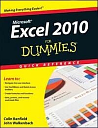 Excel 2010 for Dummies Quick Reference (Paperback)