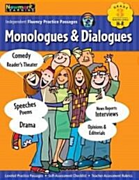 Monologues & Dialogues, Grade 3: Fluency [With CD (Audio)] (Paperback)