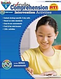 Everyday Comprehension Intervention Activities Grade 5 New! [With CDROM] (Paperback)