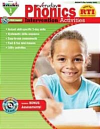 Everyday Phonics Intervention Activities Grade 1 New! [With CDROM] (Paperback)