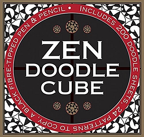 Zen Doodle Cube : Includes 200 Doodle Sheets, 24 Patterns to Copy, a Black Fibre-Tipped Pen & Pencil (Other)
