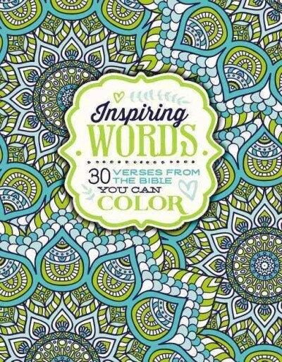 [중고] Inspiring Words Coloring Book: 30 Verses from the Bible You Can Color (Paperback)
