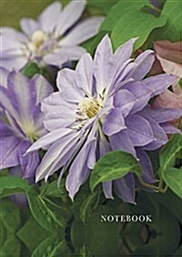 Notebook Clematis : 128 Page Fine Line Notebook (Hardcover)