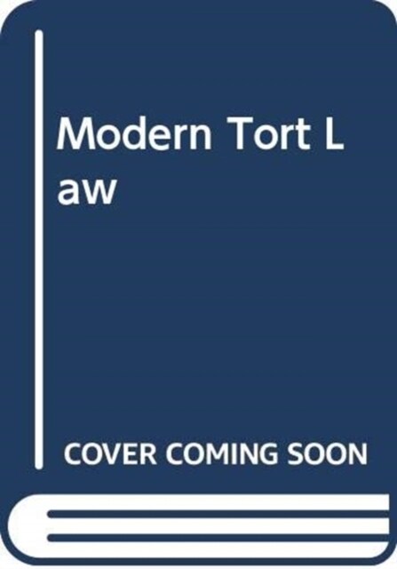 Modern Tort Law (Paperback, 8 ed)