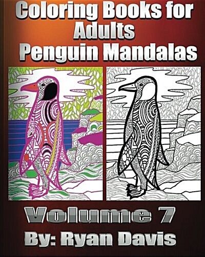 Coloring Books for Adults - Penguin Mandalas (Paperback)