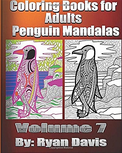 Coloring Books for Adults - Penguin Mandalas (Paperback)