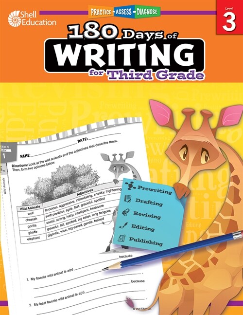 180 Days of Writing for Third Grade: Practice, Assess, Diagnose (Paperback)