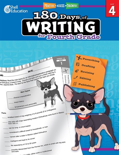 180 Days of Writing for Fourth Grade: Practice, Assess, Diagnose (Paperback)