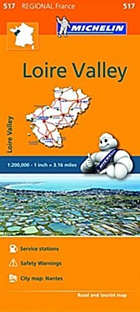 Michelin Regional Maps: France: Loire Valley Map 517 (Folded)