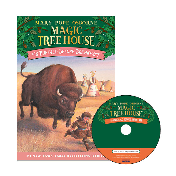 [중고] Magic Tree House #18 : Buffalo Before Breakfast (Paperback + CD)