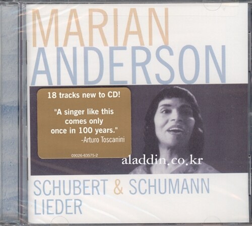 [중고] [수입] Marian Anderson - Schubert & Schumann : Lieder