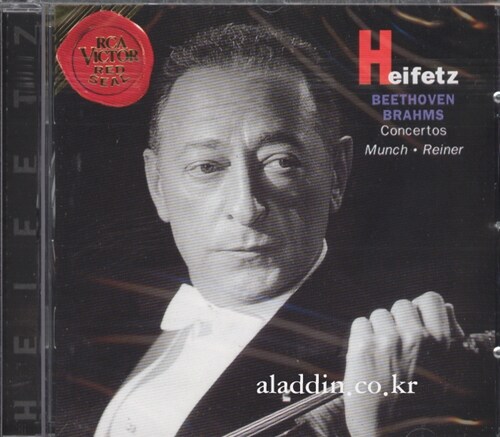 [중고] Beethoven, Brahms - Violin Concertos / Heifetz, Munch, Reiner