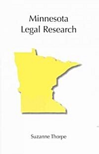 Minnesota Legal Research (Paperback)