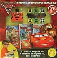 Cars 2 Estuche de lujo para regalo 3-D / 3-D Deluxe Book Gift Set (Hardcover, Toy, PCK)