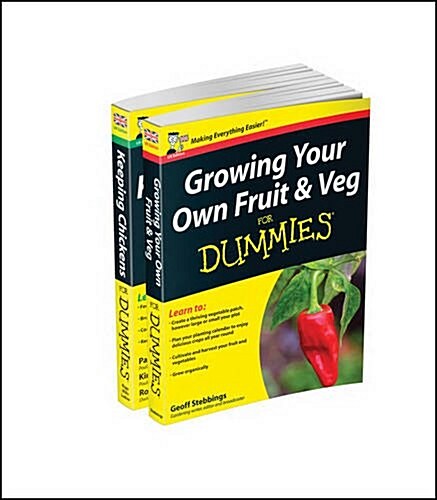 Self-Sufficiency For Dummies Collection - Growing Your Own Fruit & Veg For Dummies/Keeping Chickens For Dummies (Paperback, UK ed)