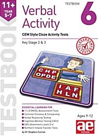 11+ Verbal Activity Year 5-7 Testbook 6: CEM Style Cloze Activity Tests (Paperback)