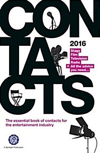 Contacts 2016: Stage, Film, Television, Radio (Paperback)