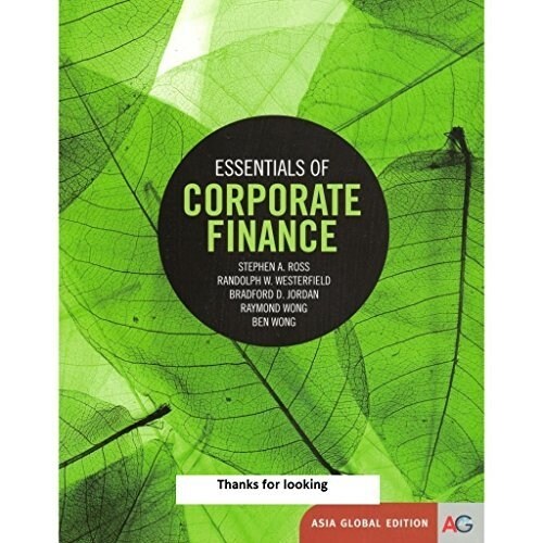 [중고] Essentials of Corporate Finance (Paperback, 8th)
