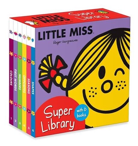 [중고] Little Miss: Super Library (Board Book 6권)