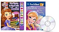 Disney Fun to Read SET - Frozen A Tale of Two Sisters [겨울왕국] & Im Ready to Read with Sofia [PLAY A SOUND] (2 Papaerbacks + Audio CD)