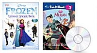 Disney Fun to Read SET - Great Honor, The [뮬란] & Frozen Ultimate Sticker Book (2 Papaerbacks + Audio CD)