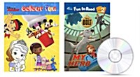 Disney Fun to Read SET - My Hero [볼트] & Disney Junior Colour Fun (2 Papaerbacks + Audio CD)