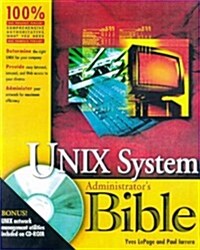 Unix System Administrators Bible (Paperback, CD-ROM)