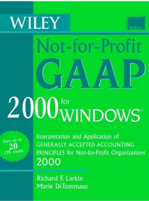 Wiley Not-For-Profit Gaap 2000 for Windows, Cdr (Hardcover)
