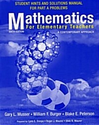 Mathametics for Elementary Teachers (Paperback, 6th, Solution Manual)