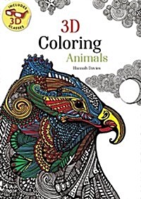 Coloring in 3D Animals (Paperback)