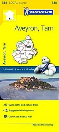 Michelin France Aveyron, Tarn Map 338 (Folded)