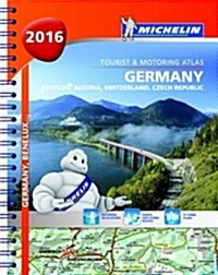 Germany, Benelux, Austria, Switzerland, Czech Republic- Michelin Tourist and Motoring Atlas (Spiral Bound)