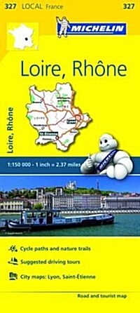 Michelin France: Loire, Rh?e Map 327 (Folded)