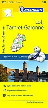 Michelin France: Lot, Tarn-Et-Garonne Map 337 (Folded)