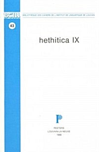 Hethitica IX (Paperback)