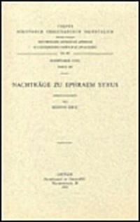 Nachtrage Zu Ephraem Syrus: T. (Paperback)