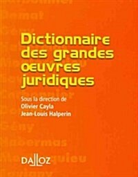 Dictionnaire Des Grandes Oeuvres Juridiques / Dictionary of Great Works Legal (Paperback)