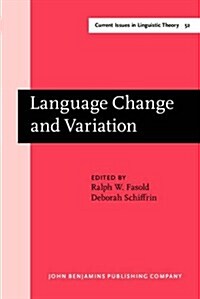 Language Change and Variation (Hardcover)