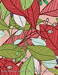 Pretty Abstrqct Leaves Pattern 2016 Monthly Planner (Paperback)
