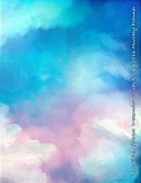 Beautiful Abtract Watercolor Clouds & Sky 2016 Monthly Planner (Paperback)