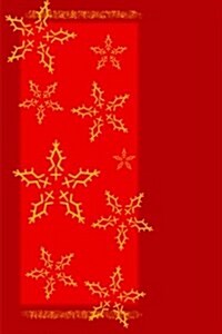 Mind Blowing Red Snowflake Journal: 150 Page Lined Journal (Paperback)