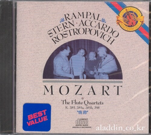 [수입] Mozart - 4 Flute Quartets / Rampal, Stern, Accardo, Rostropovich