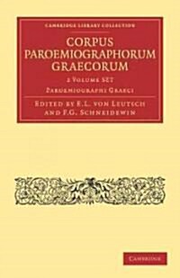 Corpus Paroemiographorum Graecorum 2 Volume Paperback Set (Paperback)