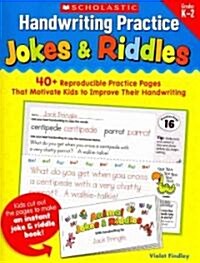 Handwriting Practice: Jokes & Riddles (Paperback)
